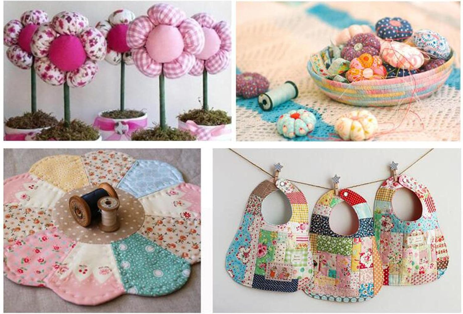 F Fityle 36 Pieces Jelly Fabric Roll 2.5 Inch Roll up Fabric Quilting Strips Floral Printed Craft Fabric Bundle Precut Patchwork with Assorted Patterns - Floral image number 1