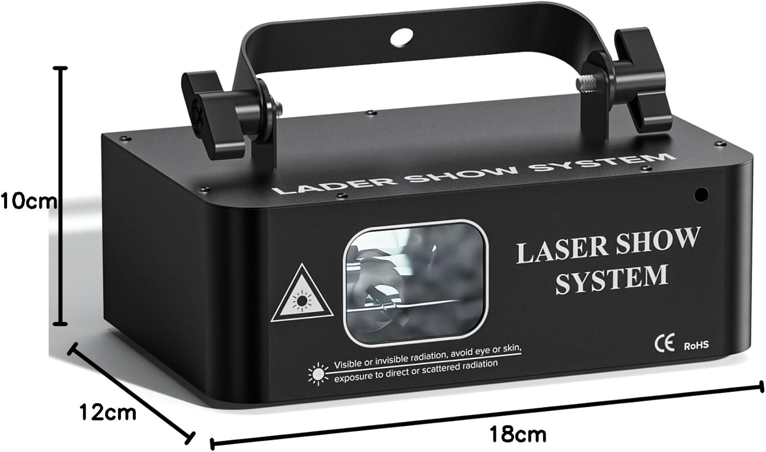 DJ Laser Light Stage Light, Music Sound Activated Strobe RGB Light DJ Party Lights LED Projector Party Lights Music Lights with DMX Control for Dancing Birthday Bar Pub Stage Lighting image number 2