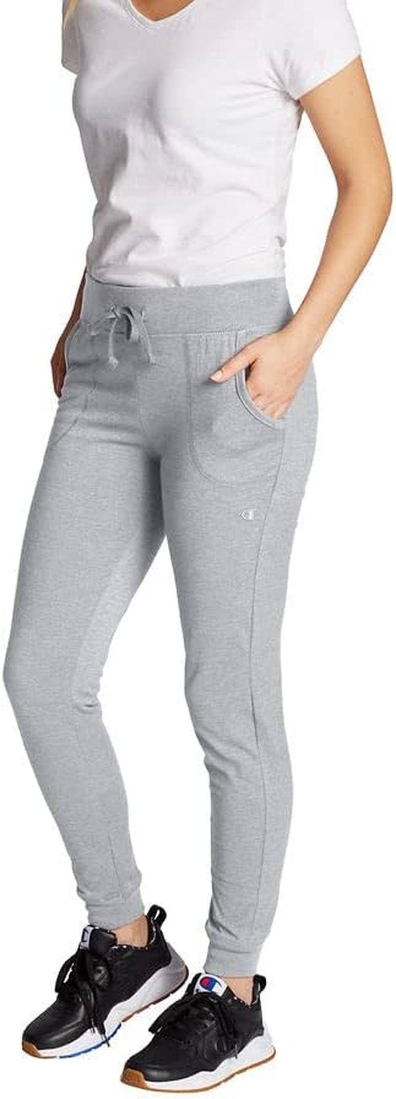 Champion Women'S Joggers, Lightweight Lounge, Comfortable Jersey Lounge Pants for Women, 29, Oxford Gray, Small image number 1