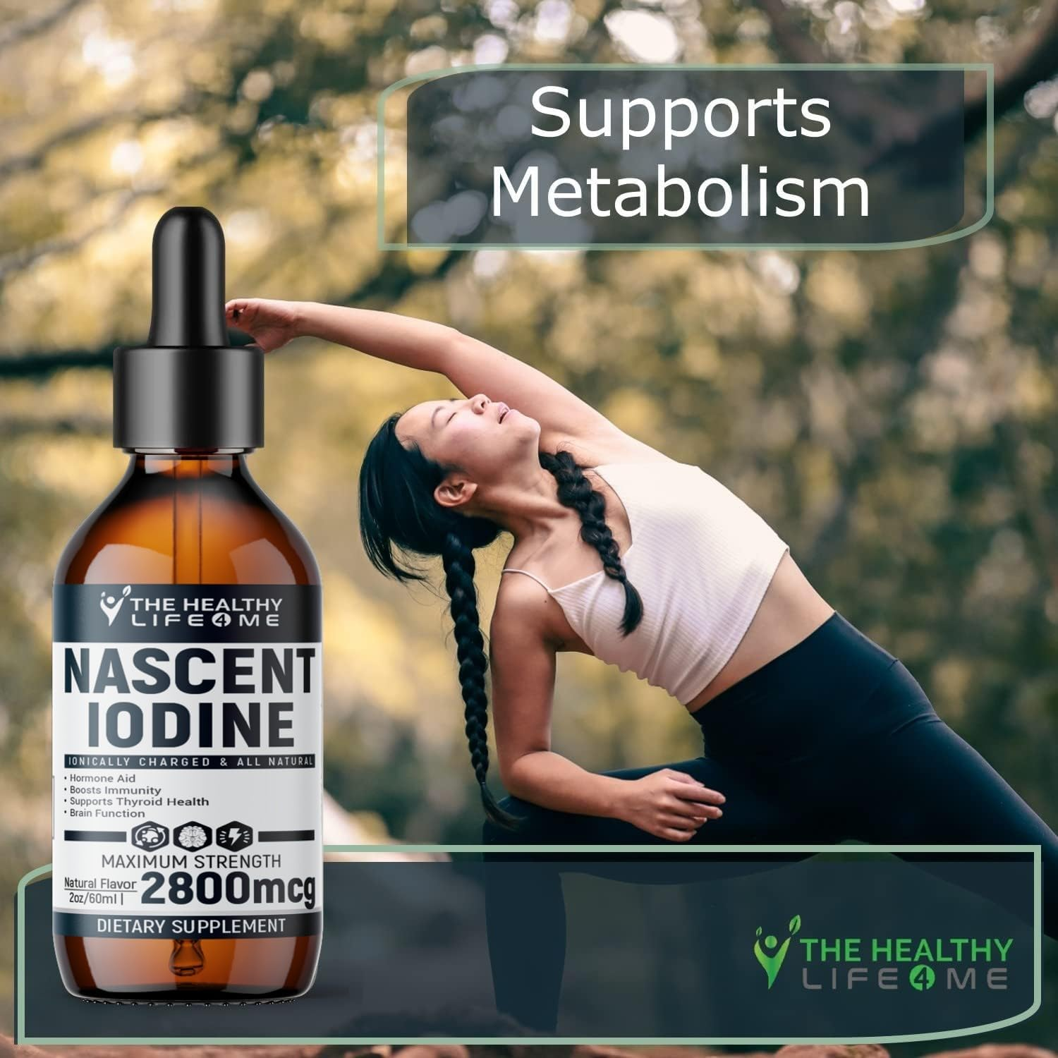 Nascent Iodine | Potassium Iodide | Iodine Supplement | 2800Mcg | Iodine Drops | Vegan | Large 2Oz, (Pack of 1) image number 3