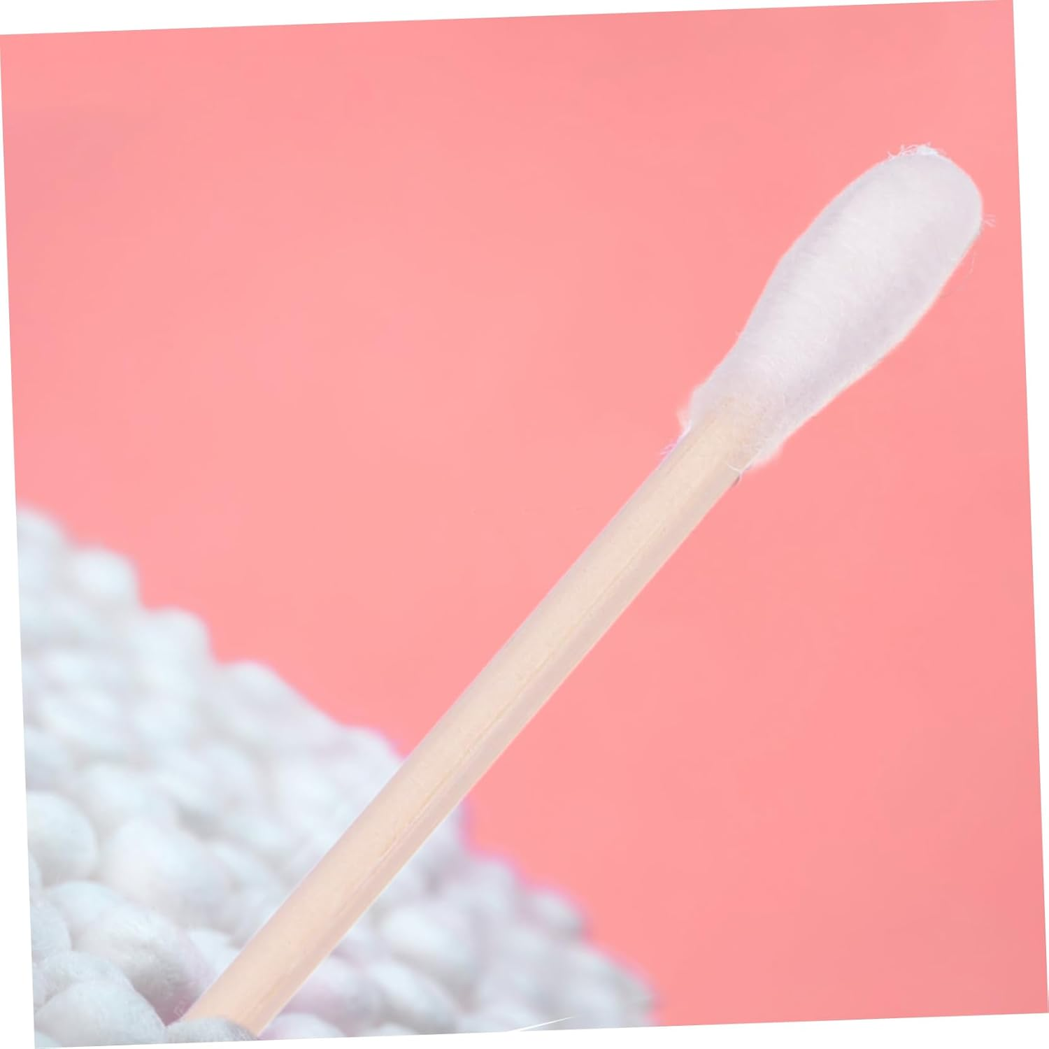 100Pcs Organic Cotton Buds Bamboo Sticks Makeup Makeup Removal Ear Cleaning Keyboard Cleaning Multi-Functional Swabs image number 3