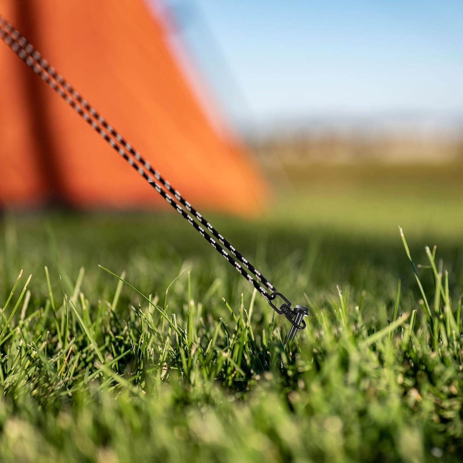 6 Pcs 12" Ground Anchors Heavy Duty Ground Stakes for Swing Set Ground Anchors Screw Kit Earth Anchors for Canopy Camping Tent Sheds Car Ports Trampoline image number 2