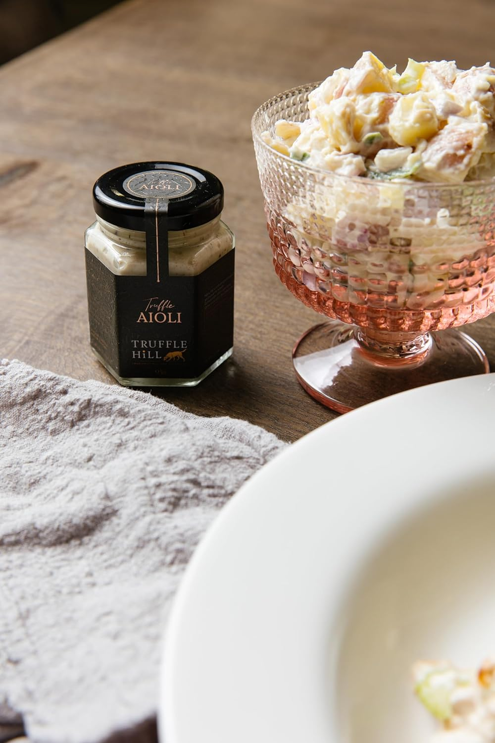 Truffle Hill - Truffle Aioli (95G), Black P&eacute;rigord Truffle Infused Aioli, Keto, Paleo, Vegetarian, Lactose Free, Gluten Free, & Celiac Friendly