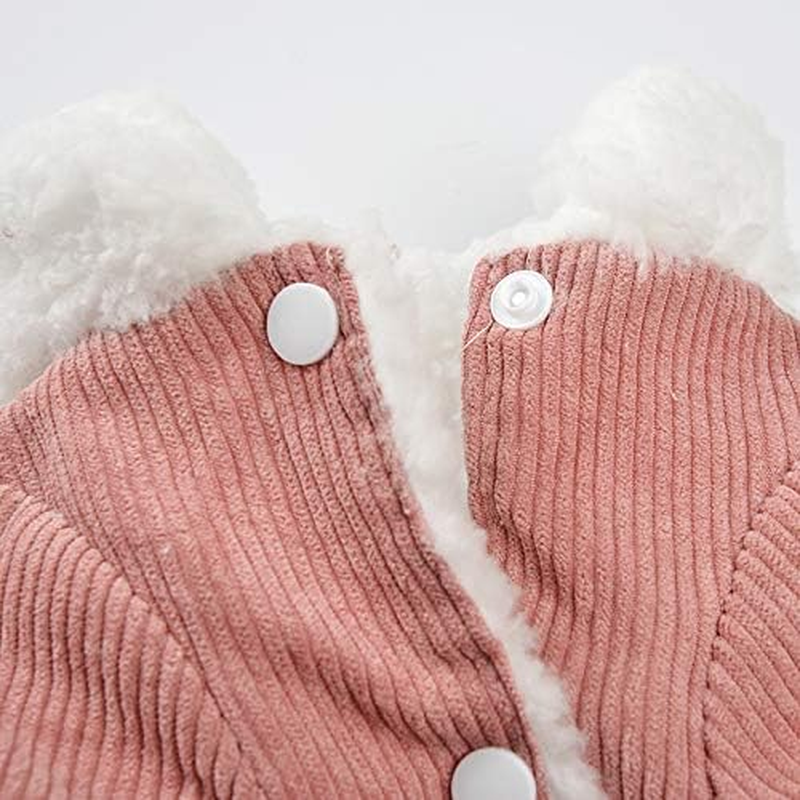 Autumn and Winter Dog Coat Thickened Warm Chihuahua Yorkie Dog Clothes Coat Pet Coat Suitable for Small and Medium Dog Clothes Jacket,Pink,Xs image number 1