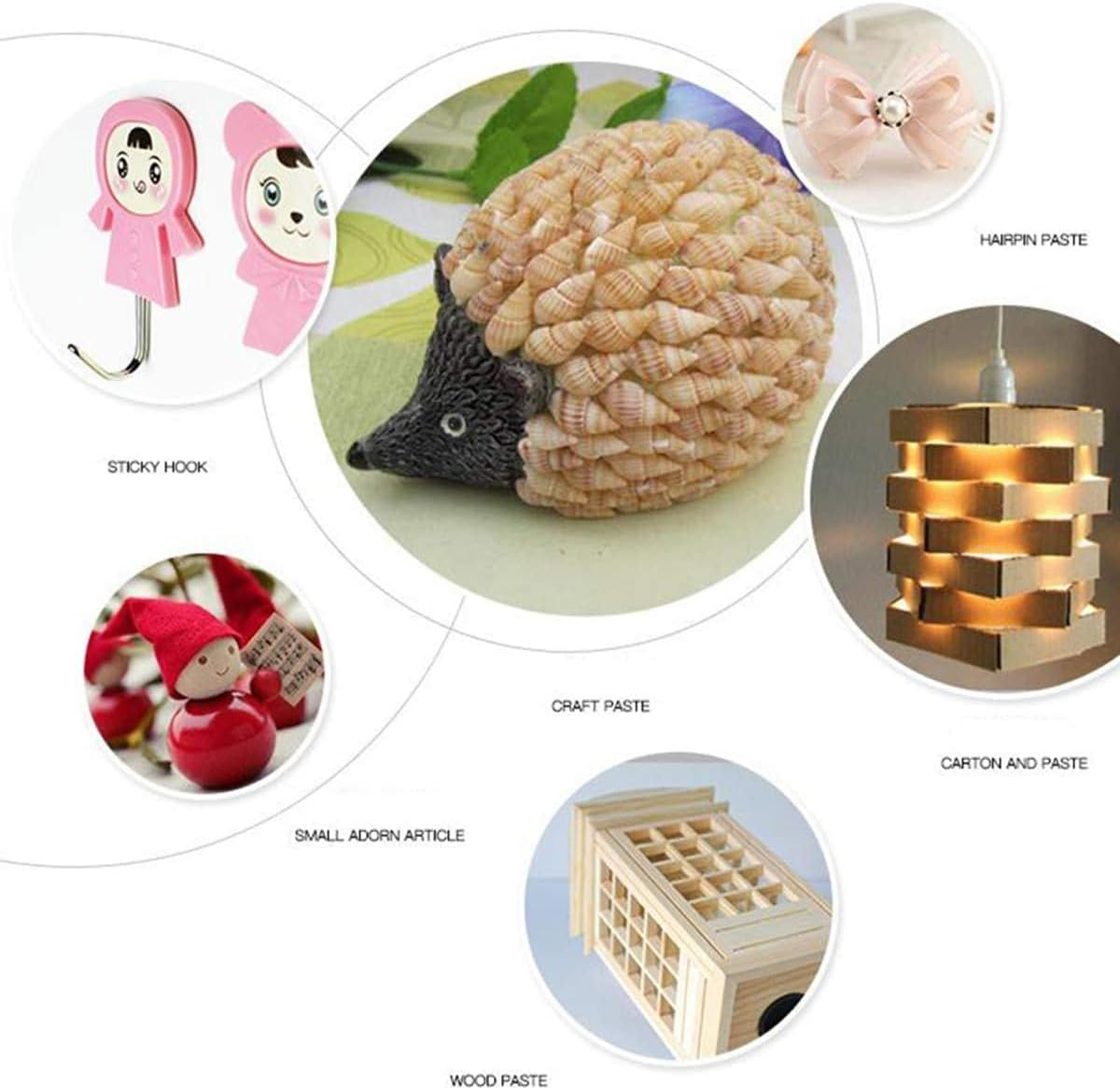 EZONEDEAL 50PCS Hot Transparent Melt Glue Gun Sticks EVA Glue for Art Craft Repair Bonding DIY Small Craft Projects & Sealing and Quick Daily Diameter 7 Mm, Length 100 Mm White