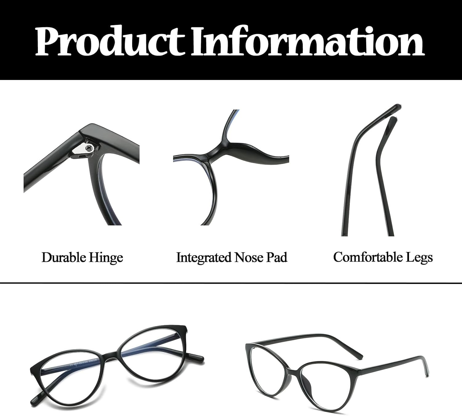 LJCZKA Cat Eye Blue Light Blocking Glasses for Women, anti Blue Light Glasses Computer Eyewear Ladies Reduce Eyestrain and anti Fatigue - Leopard image number 7