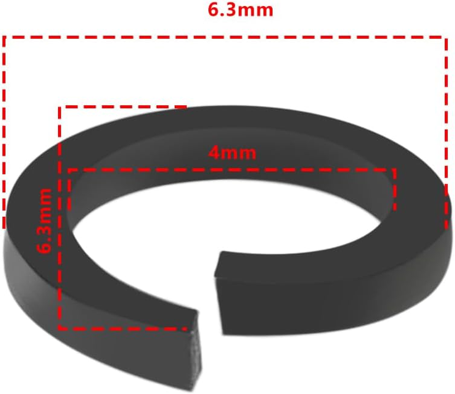 12 Sets Guitar Tuner Handle Button Washers 4X6.3Mm Guitar Peg Spacer Tuning Peg Gasket for Most Electric Guitars and Acoustic Guitars image number 4