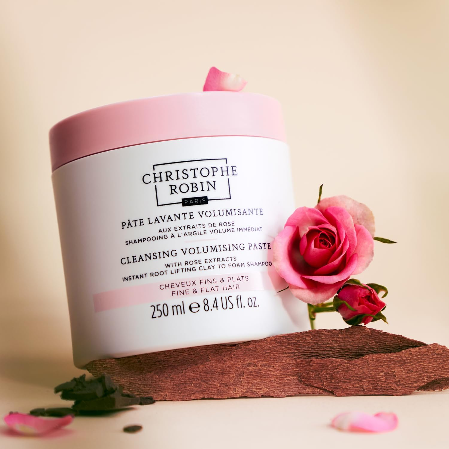 Christophe Robin Cleansing Volumizing Paste with Rose Extracts for Unisex - 8.4 Oz Paste
