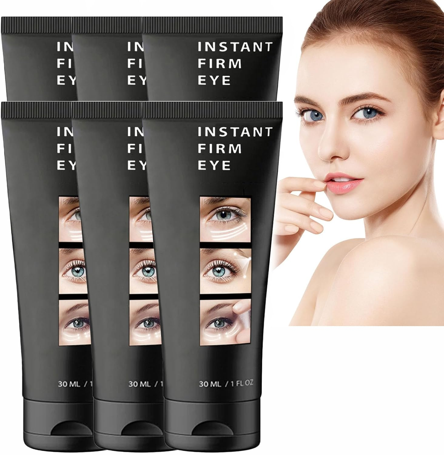 Instant under Eye Tightener, Instant Firming Eye Tightener, Lifts Firming anti Aging Auge Serum, anti Wrinkle Auge Cream, Tightening Lifting Sagging Skin for Puffiness and Bags under E/Yes (1Pcs)