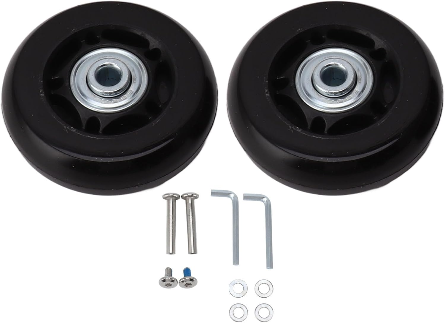 Luggage Suitcase Replacement Wheels, Rubber Swivel Caster Wheels Bearings Repair Kits, a Set of 2 (70X24Mm / 2.8X0.9In) image number 5
