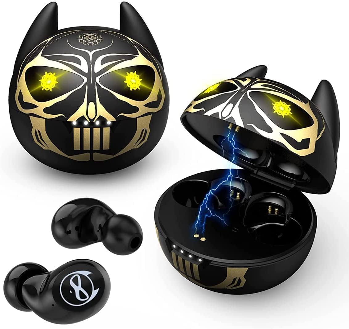 Personalise Bluetooth Headphones,Intelligent Touch,Noise Cancelling Wireless Earbuds,Bass Boost Stereo Sound,36H Playtime and IPX5 Waterproof,With 3(S M L)Ear Cups,Kids Wireless Earbuds for Small Ears