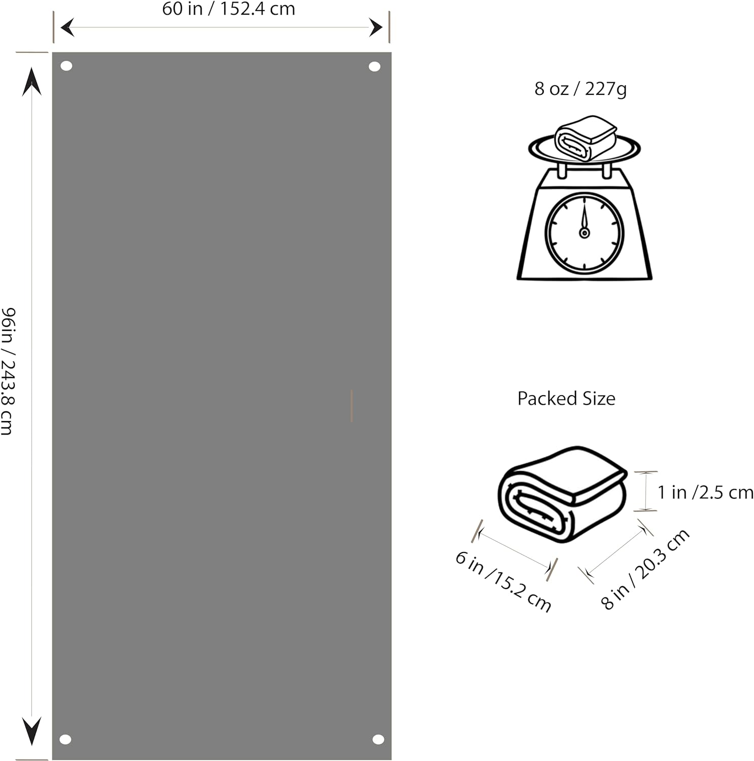 Modern Grizzly, Tent Footprint, Tent Tarp, Tent Mat, Tent Floor Mat, Tyvek Sheet, Backpacking Tarp, Ultralight Backpacking Gear, Tent Flooring, Camping Ground Cloth Tarp, Footprints, Multiple Sizes image number 4
