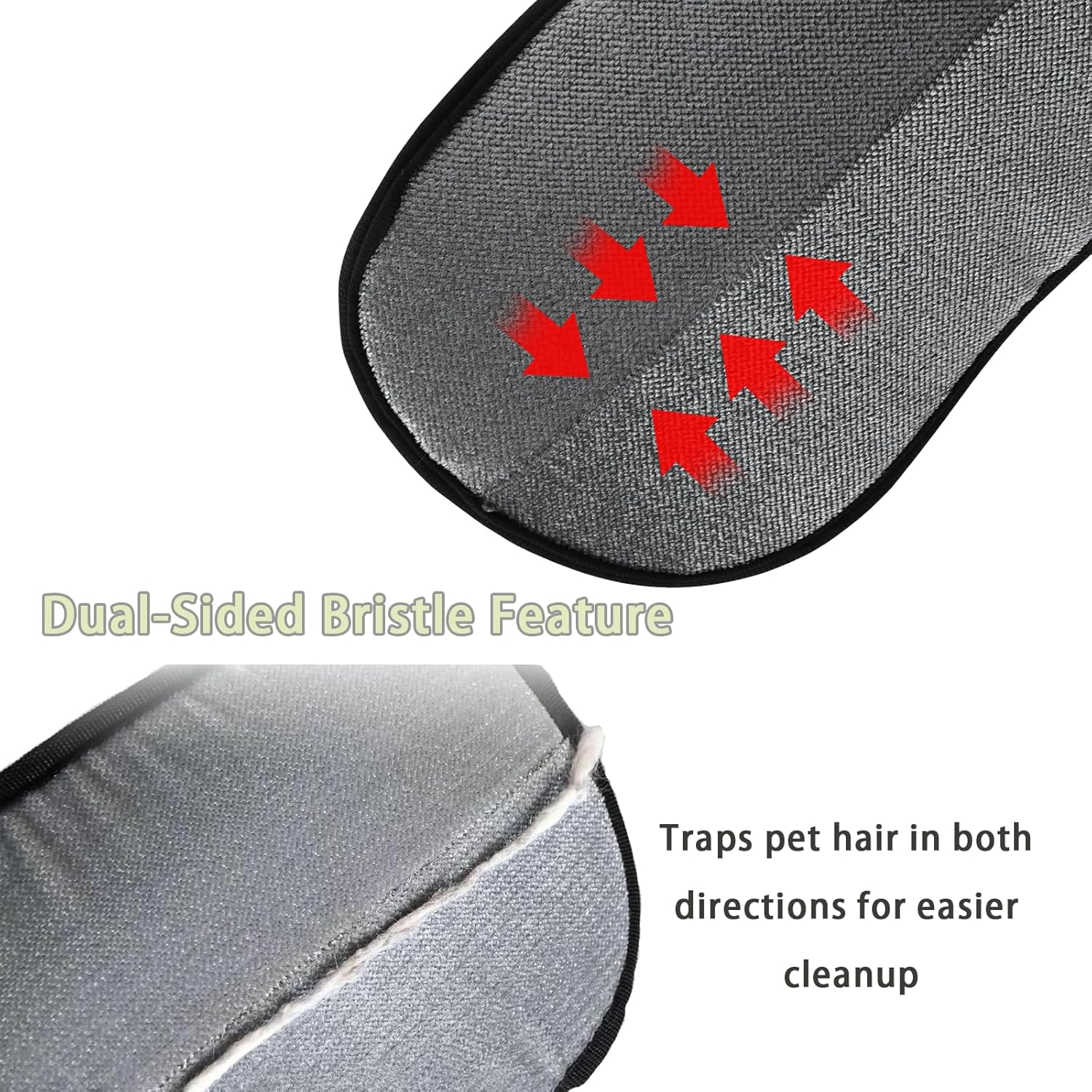 ONBPIY Pet Hair Removal Glove 2025 - Double Sided Reusable Cat Dog Grooming Mitt, Magic Brush Pet Hair Remover, anti Static Fur Catch Glove for Sofa, Car & Home Cleaning (1PCS) image number 5