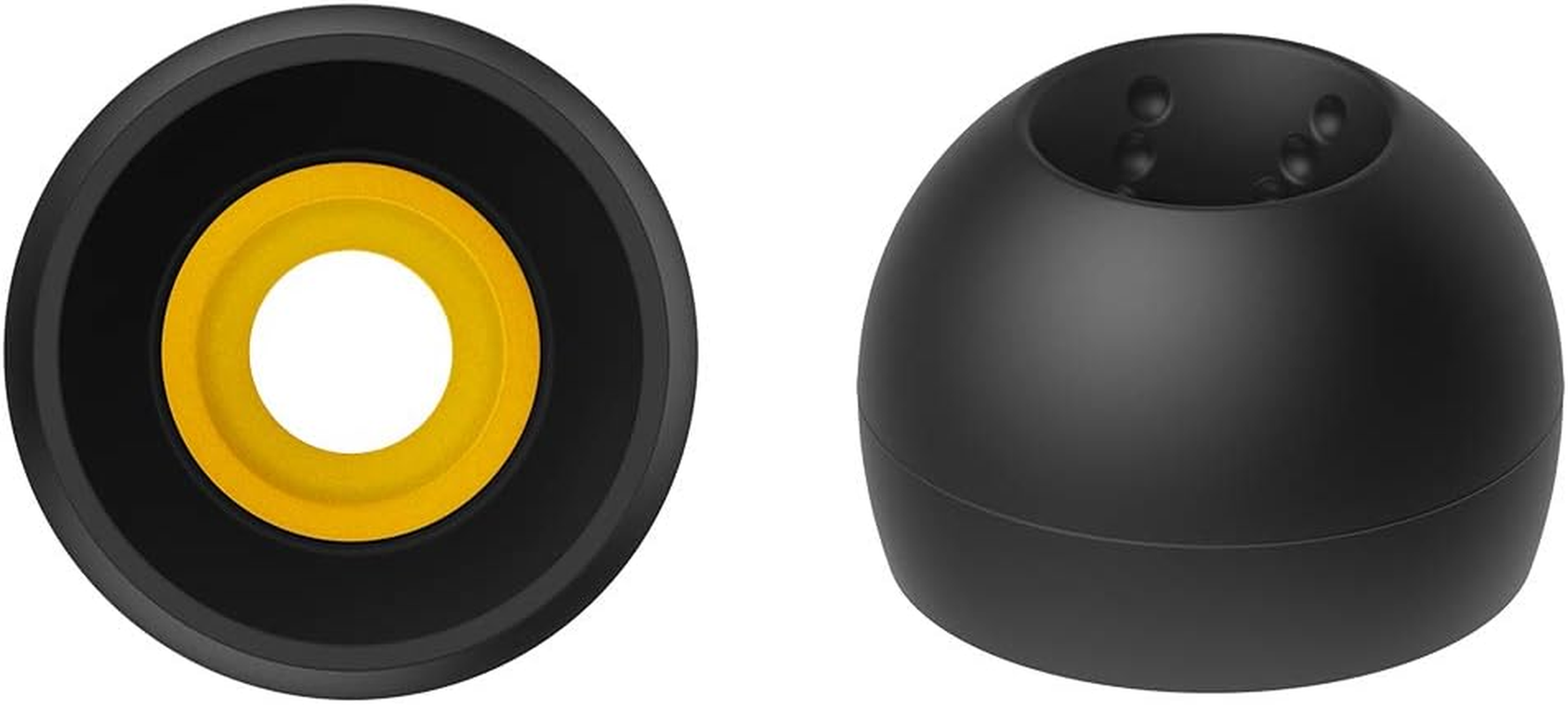 JVC EP-FX10ML-B Replacement Ear Tips Spiral Dots++ 4 Pack ML, Black image number 3