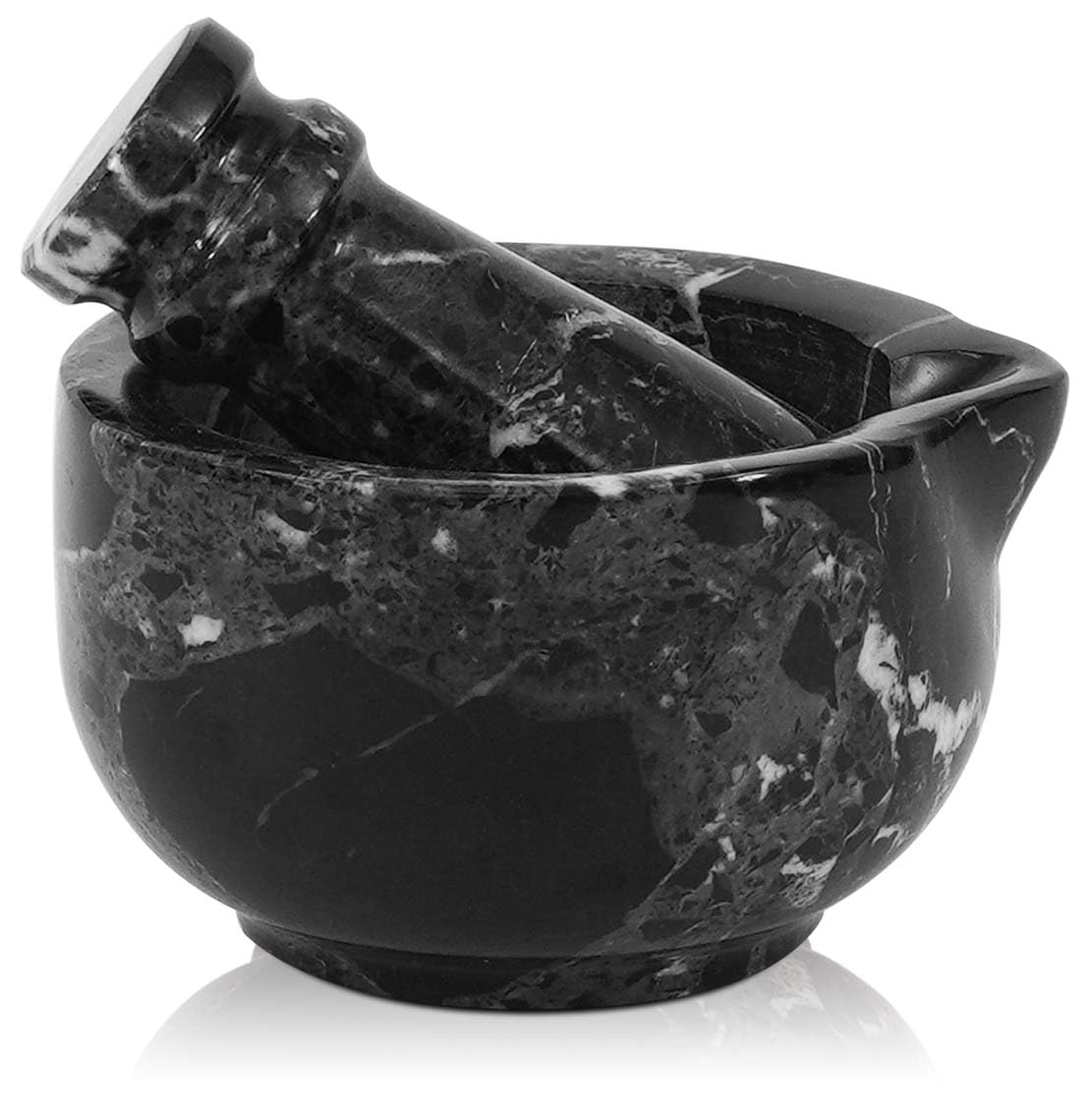 Marble Mortar and Pestle 2'' Inches White Handmade Mortar and Pestle Set for Kitchen Accessories - Mortar and Pestle for Spice Grinder Manual, Pestle and Mortar Bowl, Mini Crusher Bowl