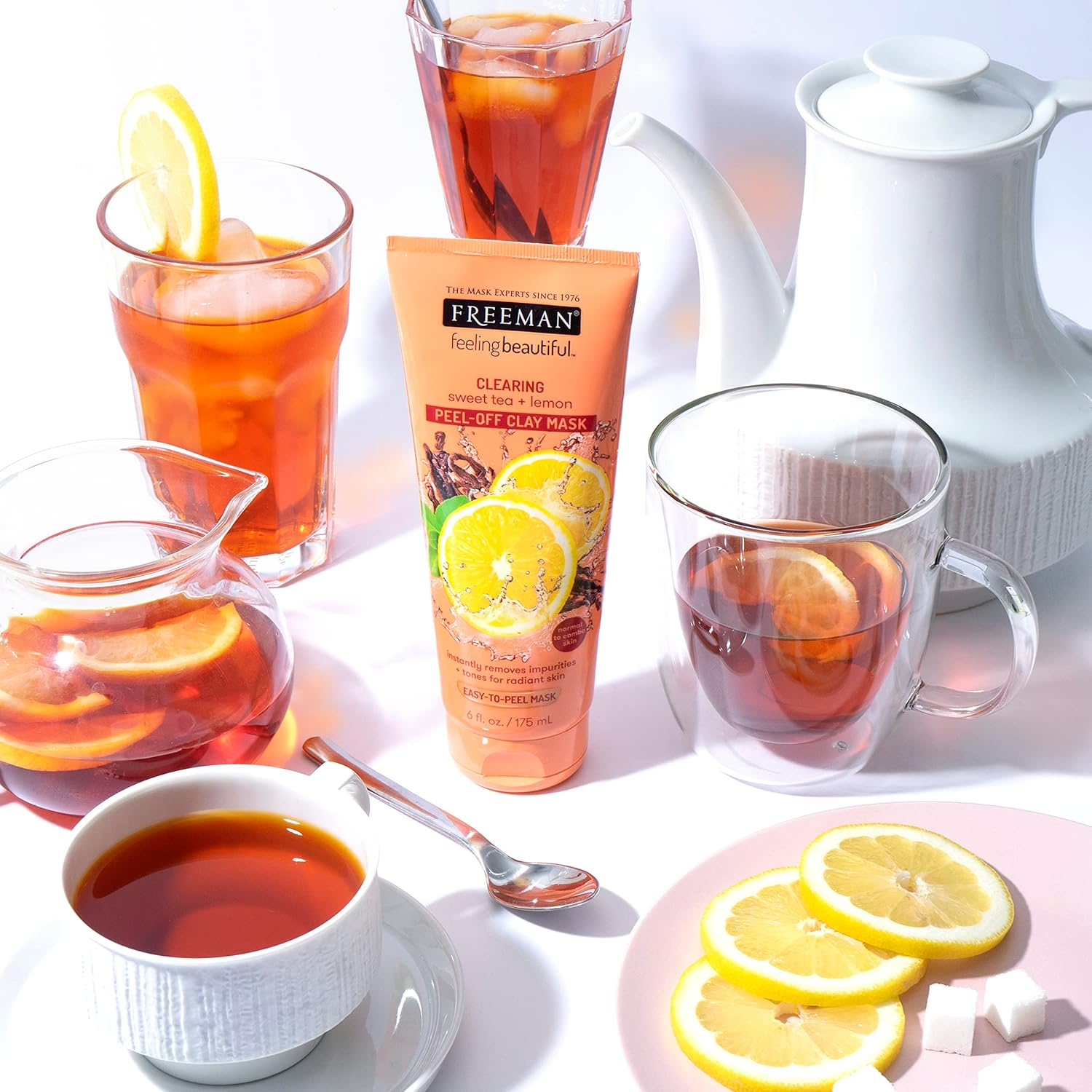Freeman Feeling Beautiful Clearing Sweet Tea and Lemon Peel-Off Clay Mask 175Ml, 1050 Gram image number 1