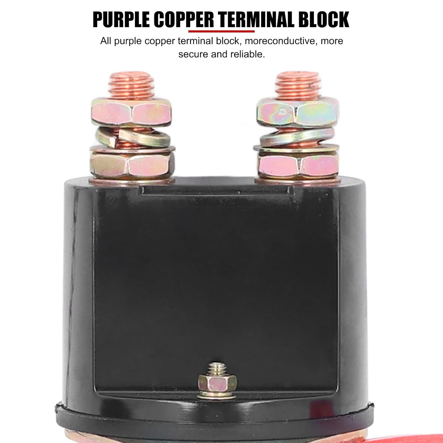 EVTSCAN 12V/24V DC 300A High Current Battery Isolator Cut off Switch, with Removable Key and Dust Cap, for Car, Truck, RV, Boat, Yacht image number 3