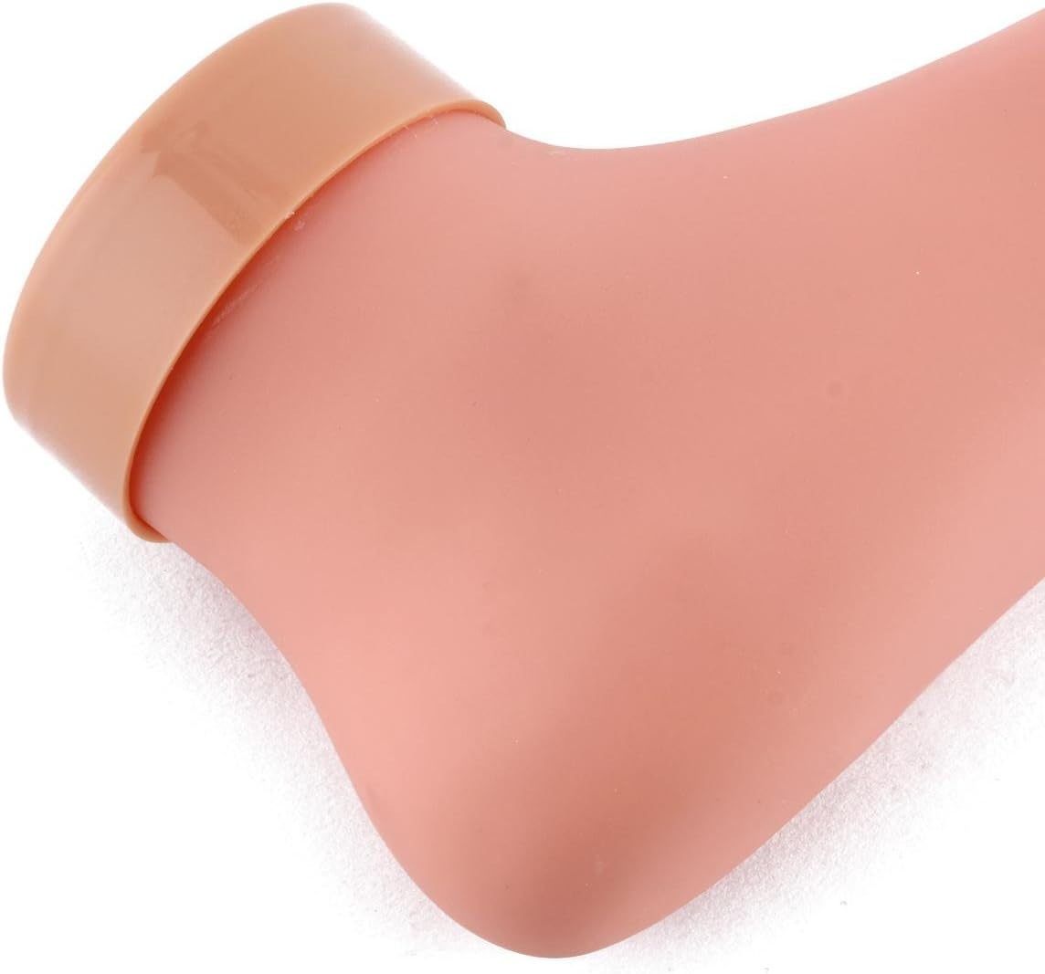 Venuse&reg; Practice Fake Foot Model Flexible Movable Soft Silicone Prosthetic Manicure Tool for Nail Art Train image number 1