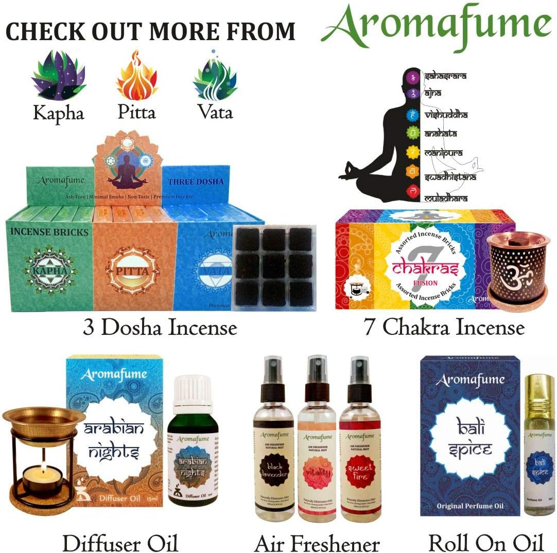 Aromafume Rainbow Essential Oil Burner | Oil Diffuser with Candle | Brass | Use for Essential Oil, Diffuser Oil, SPA, Yoga, Meditation, Home Fragrance | Surprise 10Ml Essential Oil Inside image number 2