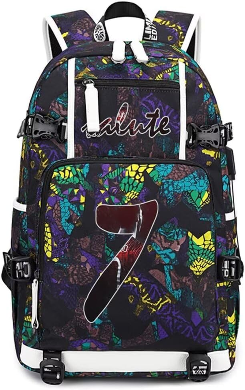 Soccer Player 7 Multifunction Backpack Travel Football Fans Bag (Blue 3)