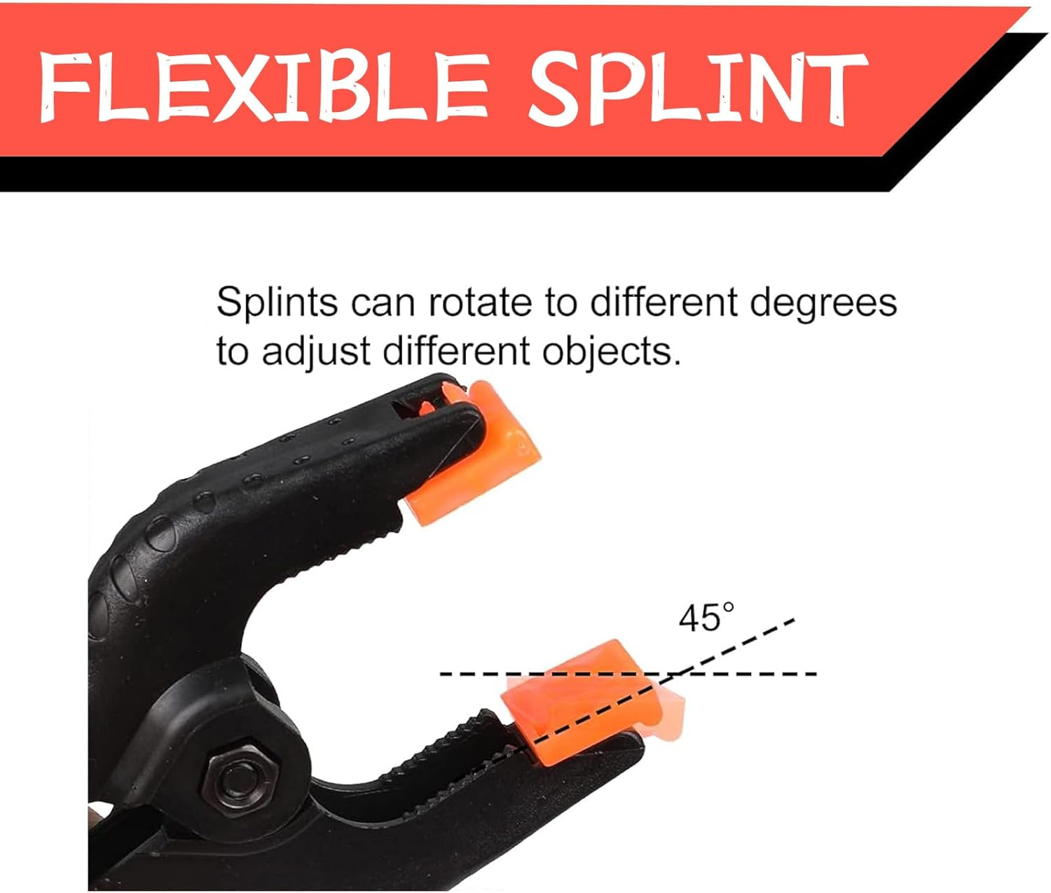 2.7 Inch Heavy Duty Plastic Spring Clamps, 20-Pack Mini Backdrop Clips for Photography Studio, Woodworking, Crafts & Home Improvement image number 3