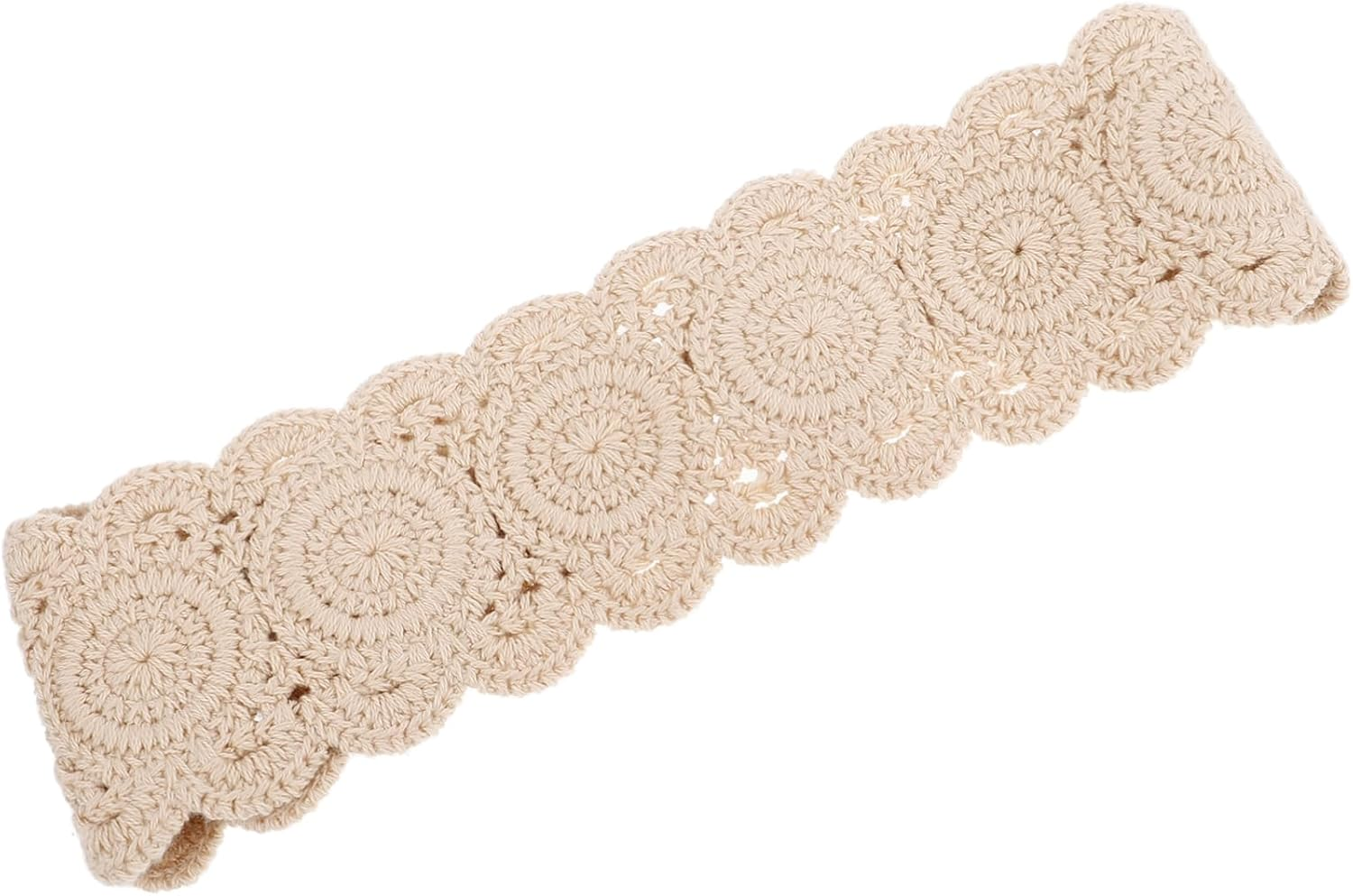 HORIALENCE Wide Crochet Headband for Women, Chic and Cotton, UV Protection, Versatile as a Hair Scarf or Accessory for Spring and Summer image number 2