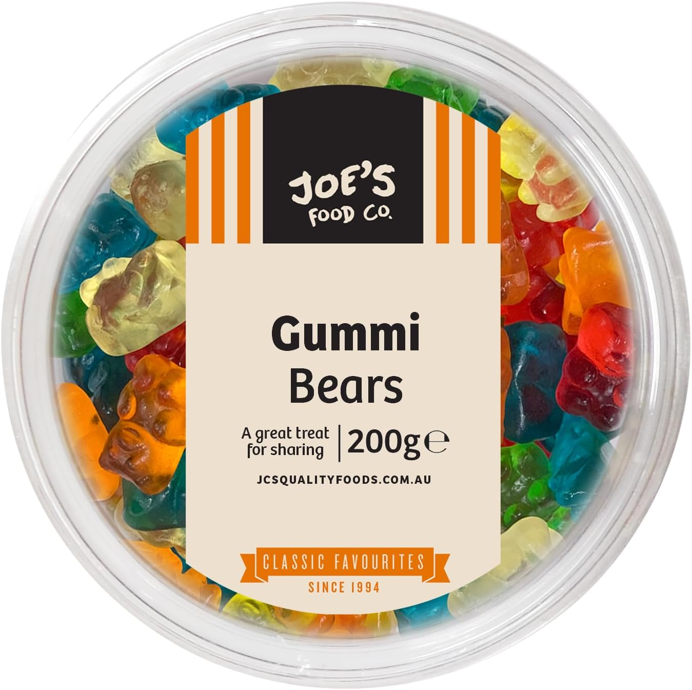 JOE'S FOOD CO GUMMI BEARS, 200G