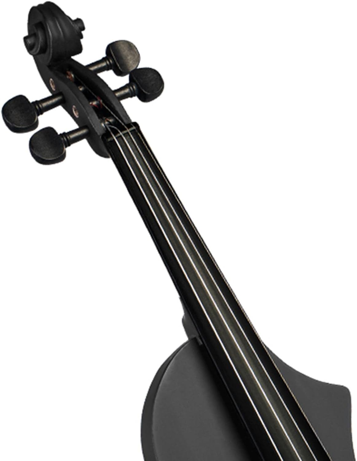 Electric Violin 4/4 Headphone Full Size Acoustic Electric Violin Set Beginner - Black image number 2
