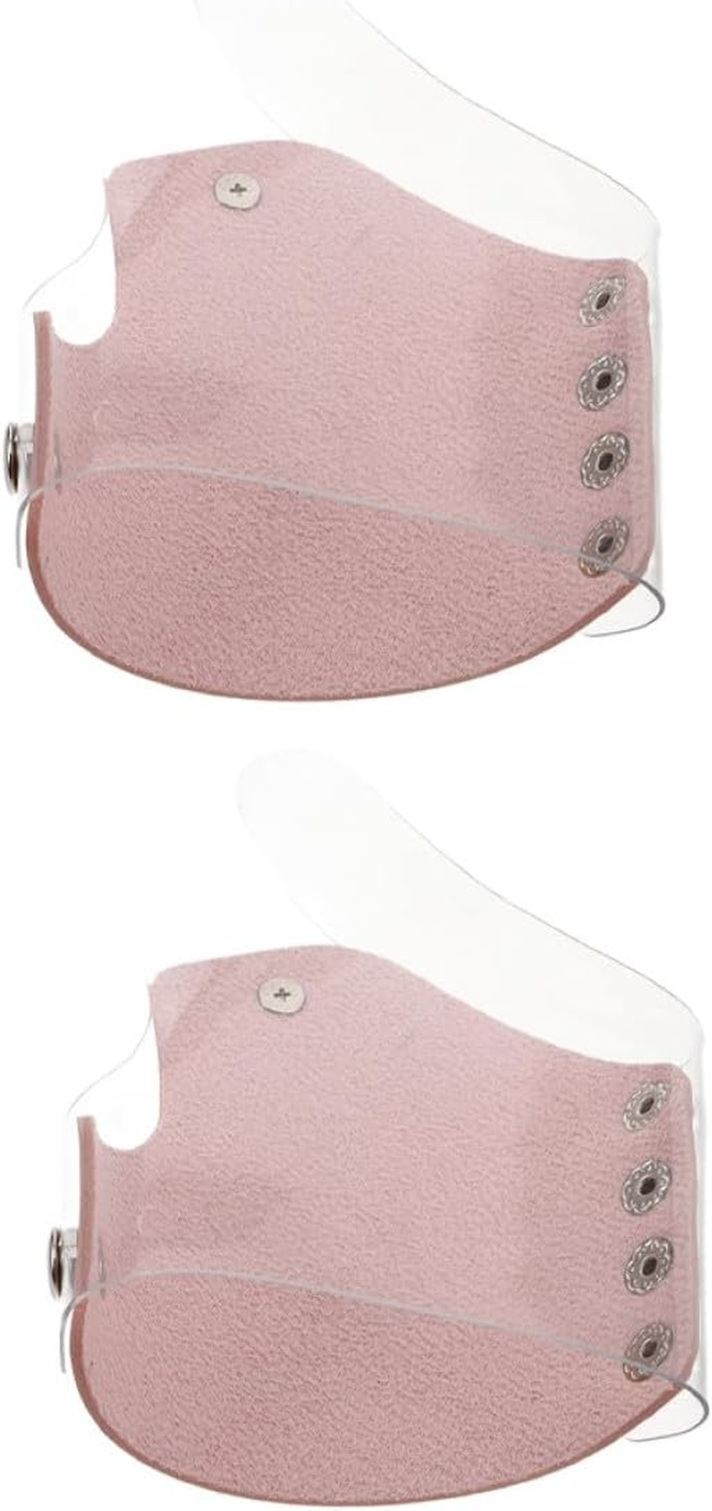 TOPPERFUN 2Pcs Pink Makeup Mixing Gloves and Small Foundation Palette Tray Set for Cosmetic Blending and Eyeshadow Mixing, Protective Hand Gloves for Professional Makeup Artists image number 3