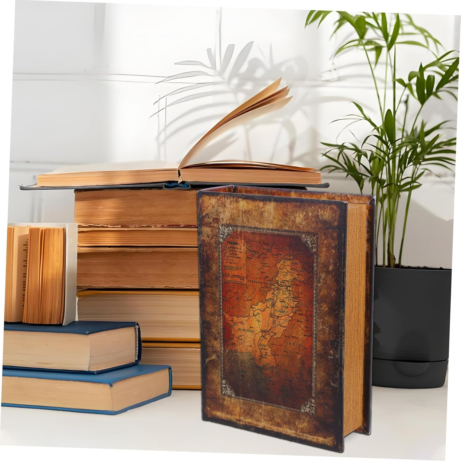 GLEAVI Simulation Book Box for Key Storage Fake Book Shaped Jewelry Box Home Decor Organizers for Key Storage and Bookshelf Decoration image number 1