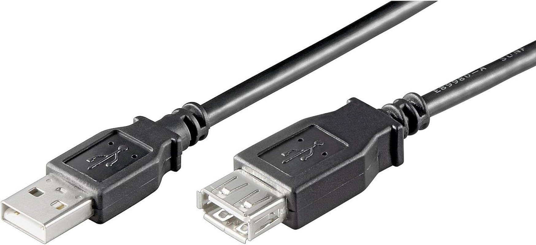 Goobay 50961 USB 2.0 Hi-Speed Extension Cable, 3M, Grey - Enhanced Connectivity & Flexibility image number 2
