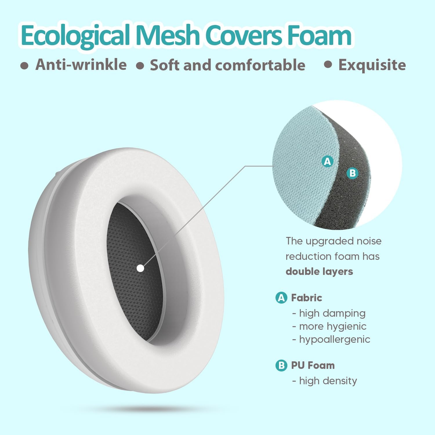 2-In-1 Baby Ear Muffs Noise Protection - Baby Headphones for Noise & Plane Travel - 2 Headbands - Toddler Ear Protection for Infant & Toddler Travel Essential, Age 1-48 Months image number 3