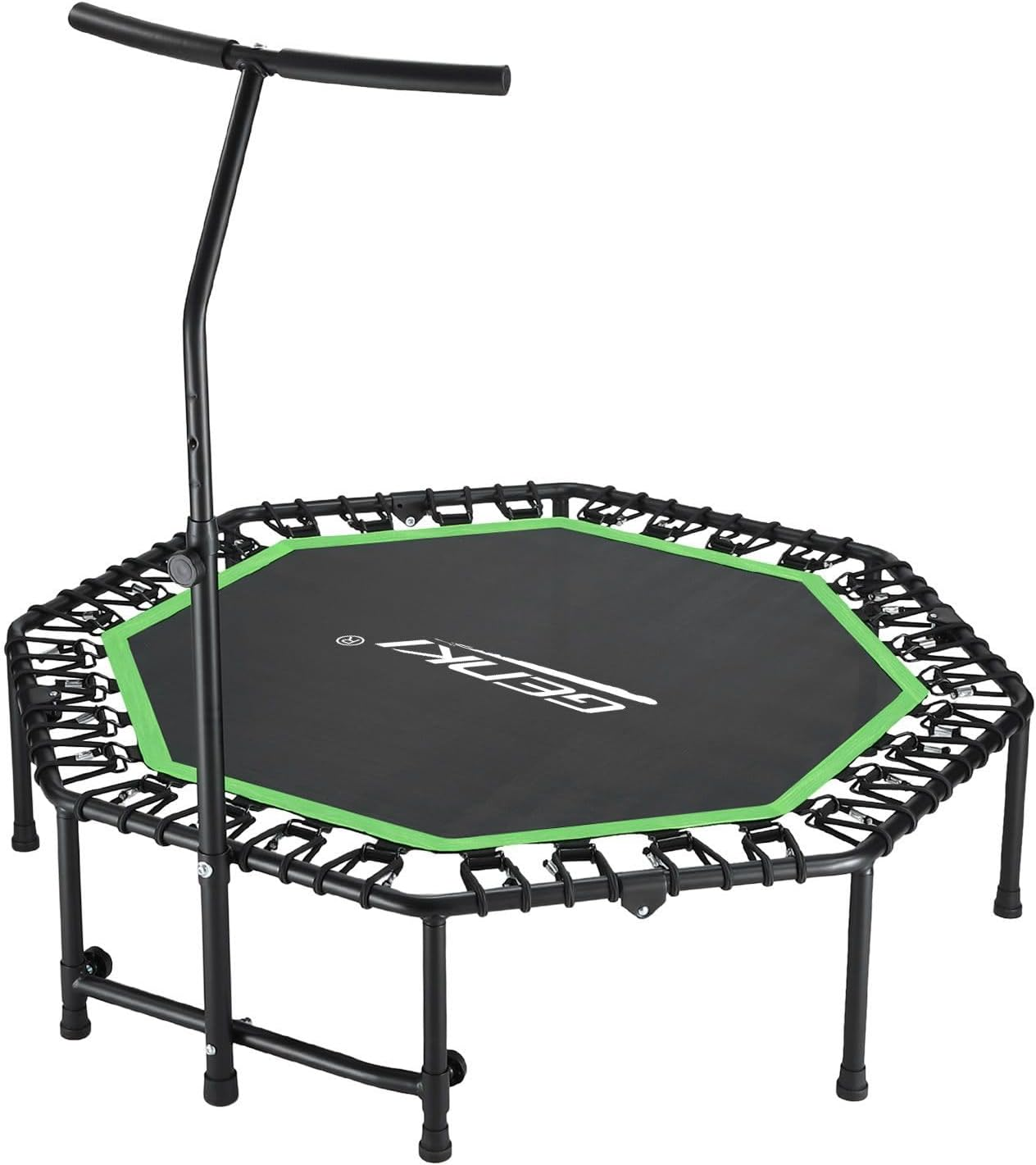 Genki Trampoline Bounce Rebounder Jumping Rebounding Home Fitness Gym Bungee Exercise Equipment Indoor Outdoor round Adjustable Handlebar