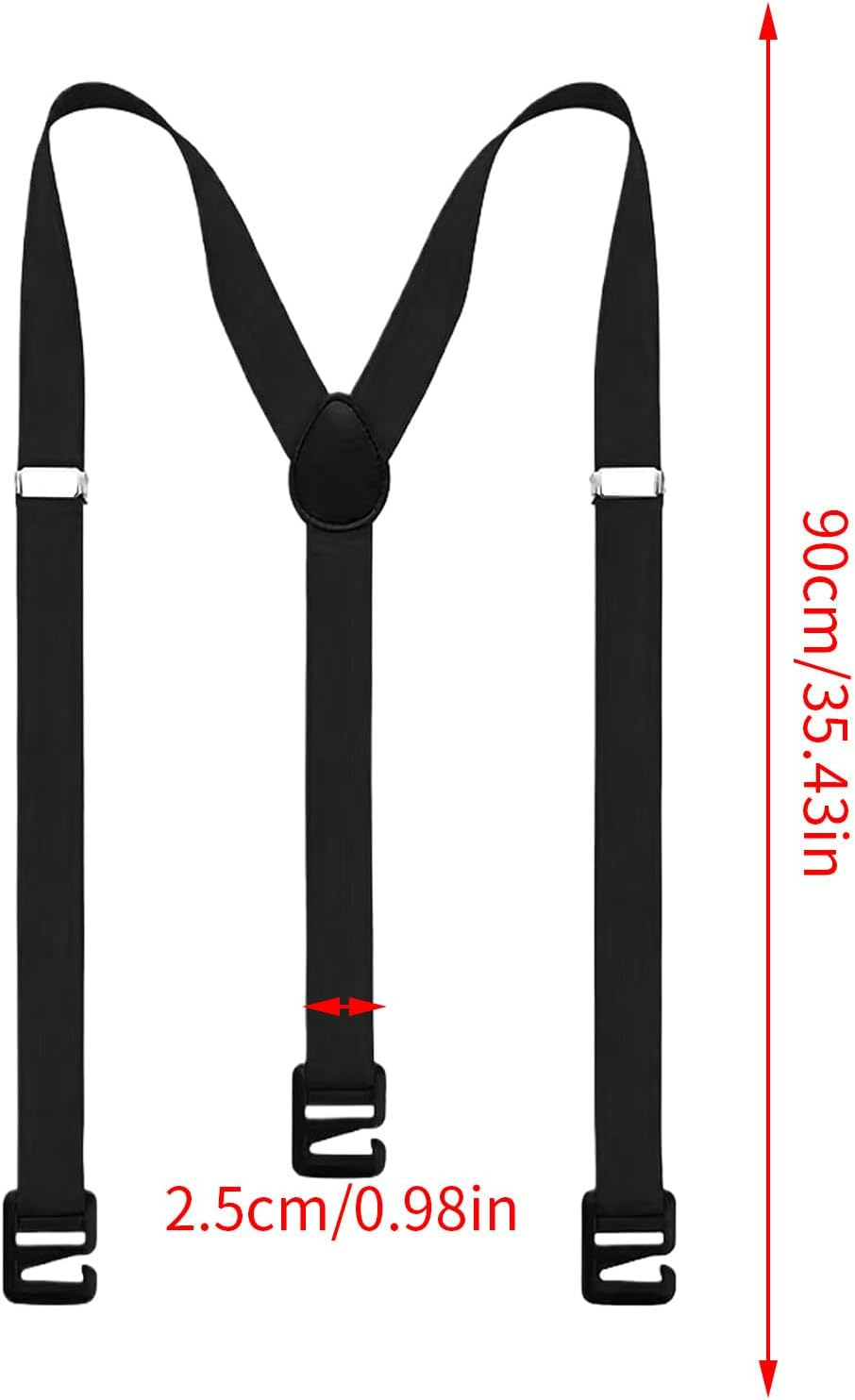 Mens Suspenders | Clip on Suspenders for Men - Invisible Belt Adjustable under Clothing for Rock Climbing Sports Work Fishing Hiking Cycling Mountaineering Sports image number 5