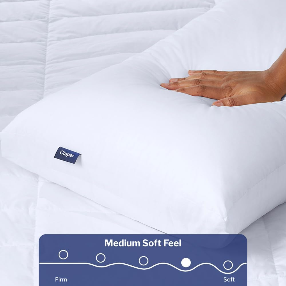 Casper Sleep Original Pillow for Sleeping, Standard, White image number 5