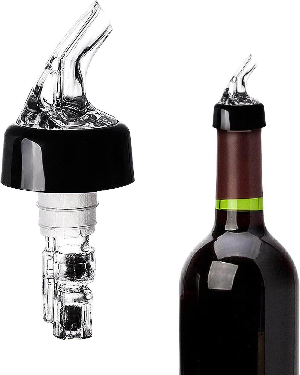 8 Pack Automatic Measured Bottle Pourer 30Ml/1Oz, Measured Wine Pourer Liquor Pour Spout for Liquor Bottles Alcohol Wine Bottles image number 3