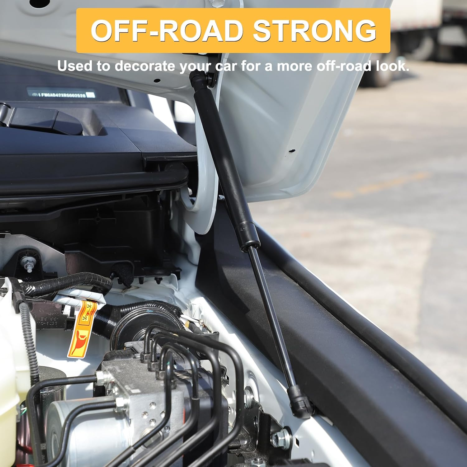 Yinaniutos Hood Lift Supports Struts Shocks Compatible with Toyota Land Cruiser 250 Prado J250 LC250 2024 2025, Front Hood Gas Springs Shocks Accessories, Carbon Steel image number 6