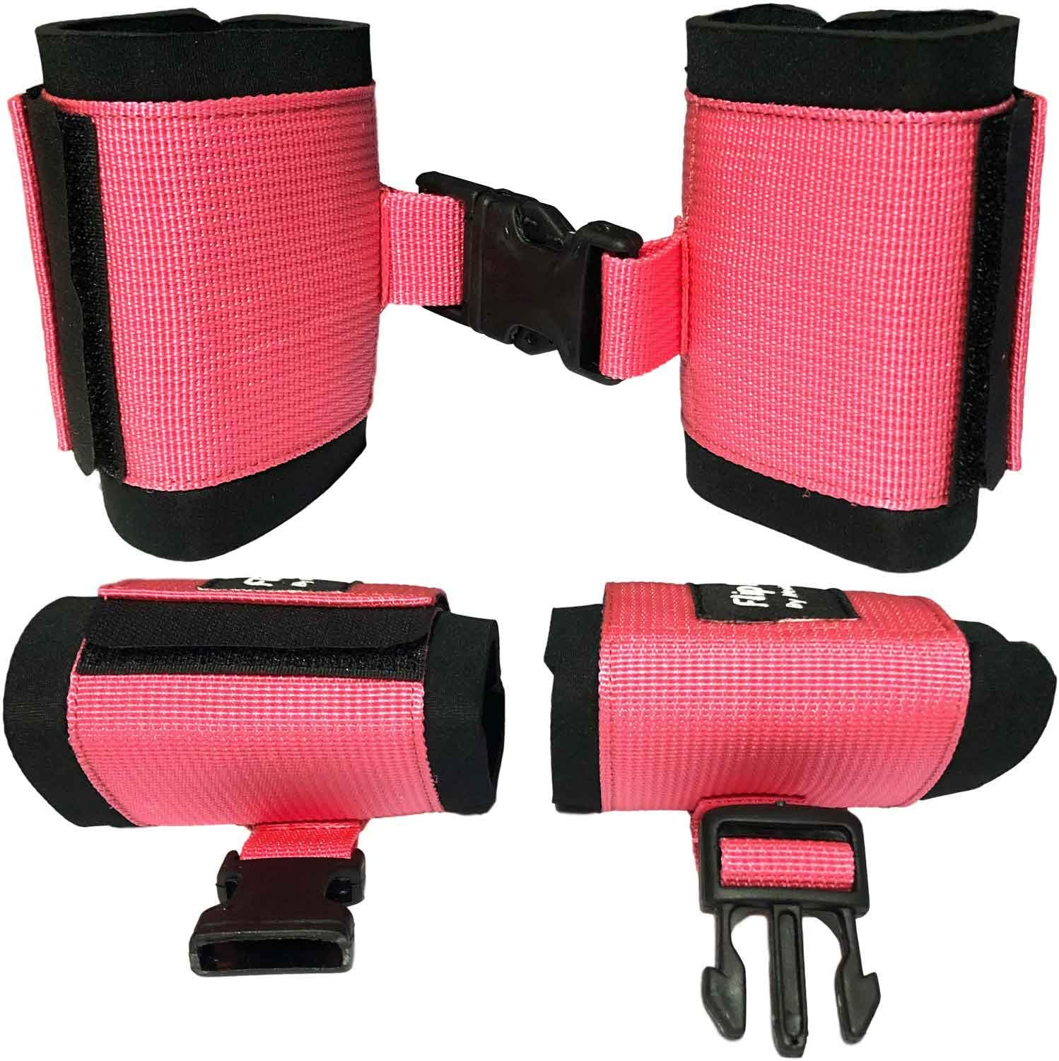 Gymnastics Tumbling Cheerleading Ankle Straps - Band Accessory to Improve Back Handspring & Backflip Form | One-Size-Fits-All Adjustable Straps | Perfect for Cheerleading, Dance, & Gymnasts image number 2