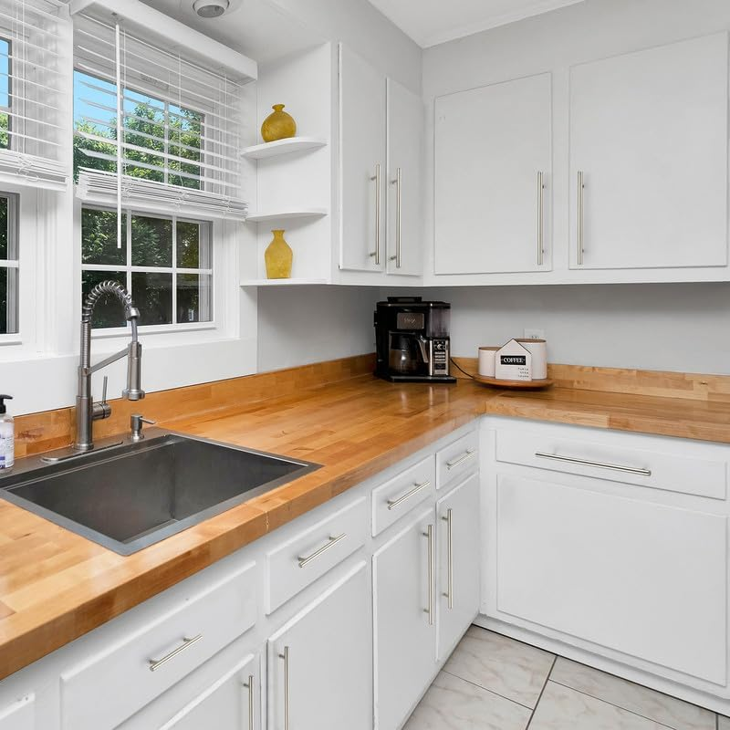 Ravinte Pack of 25 Silver Furniture Handles, T Bar Handles for Kitchen Cabinets, 224 Mm, Hole Centre, Cabinet Handles, Rustproof Stainless Steel Furniture Door Handles image number 2