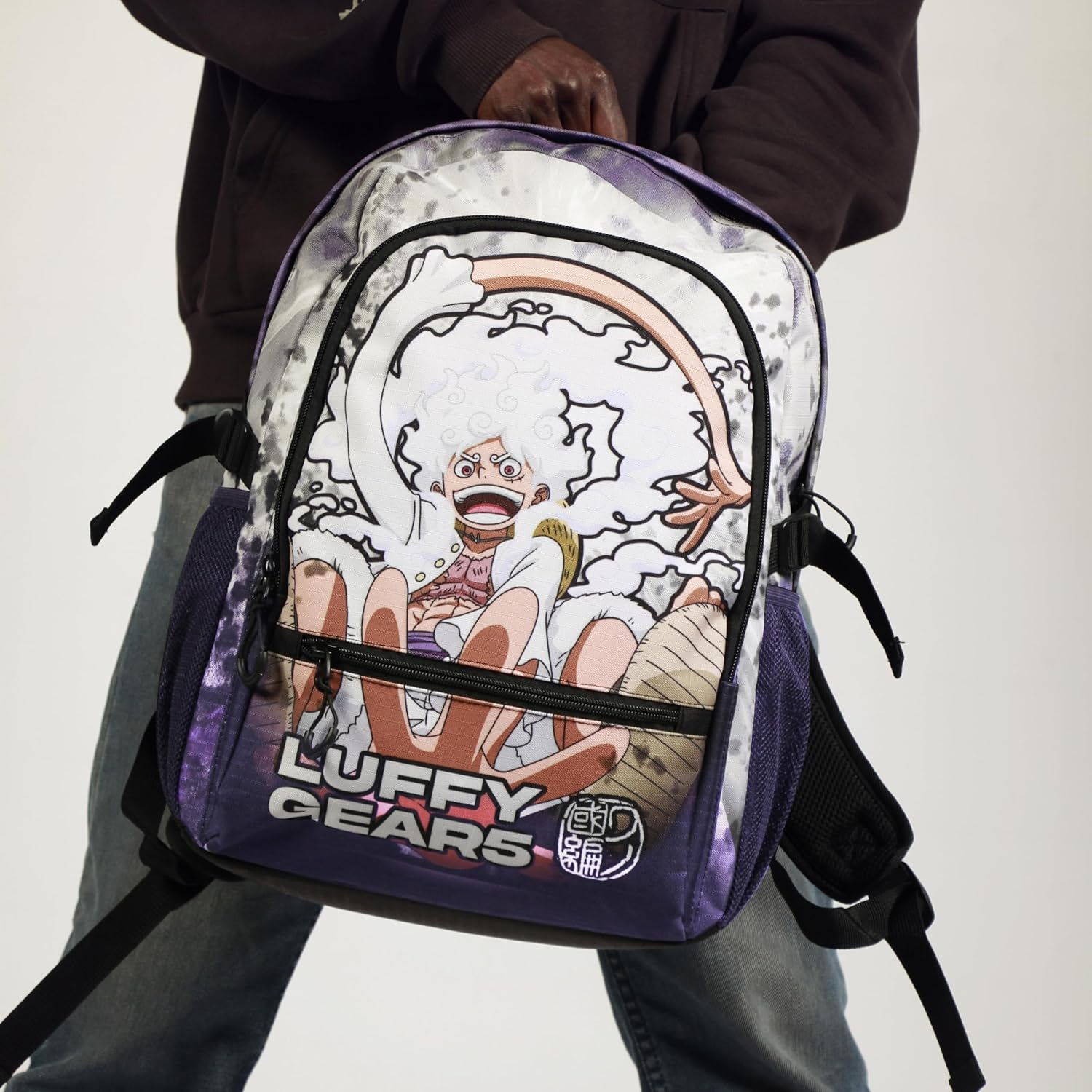 One Piece Luffy Gear 5-FAN Fight Backpack 2.2, Purple, 31 X 44 Cm, Capacity 24 L, Purple One Piece, Einheitsgr&ouml;&szlig;e, Fan Fight Backpack 2.2 image number 4