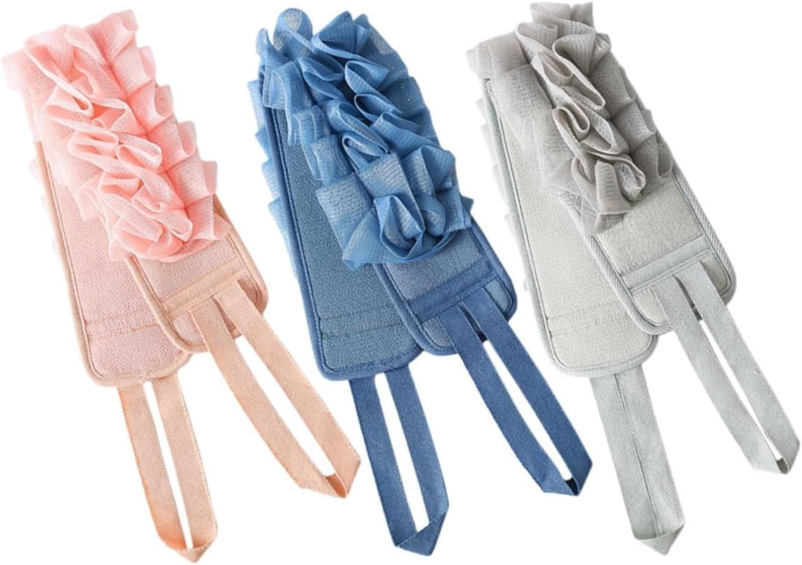 Ipetboom 3Pcs Reliable Massaging Strap Shower Back Scrubber for Shower Back Washing Strap Bath Scrubber image number 6