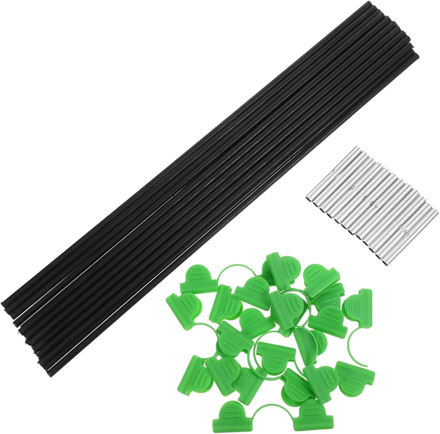 Happyyami Greenhouse Hoops Grow Tunnel, 18Pcs Arch Set for Garden Accessories, Raised Beds Row Cover Frame, Plant Protection Stakes for Outdoor Gardening image number 5