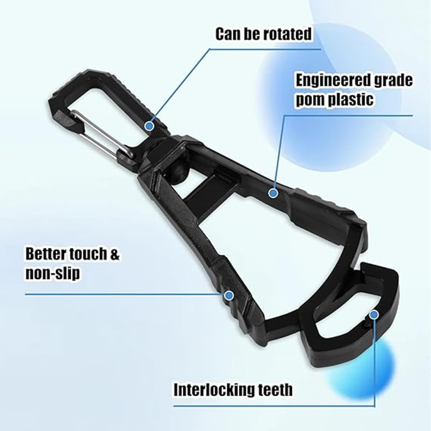 4Pcs Glove Clips for Work Glove Holder,Belt Clip Safety Glove Grabber Holder Clip,Prevent Loss, Keep Hands Free,For Construction Work Accessories