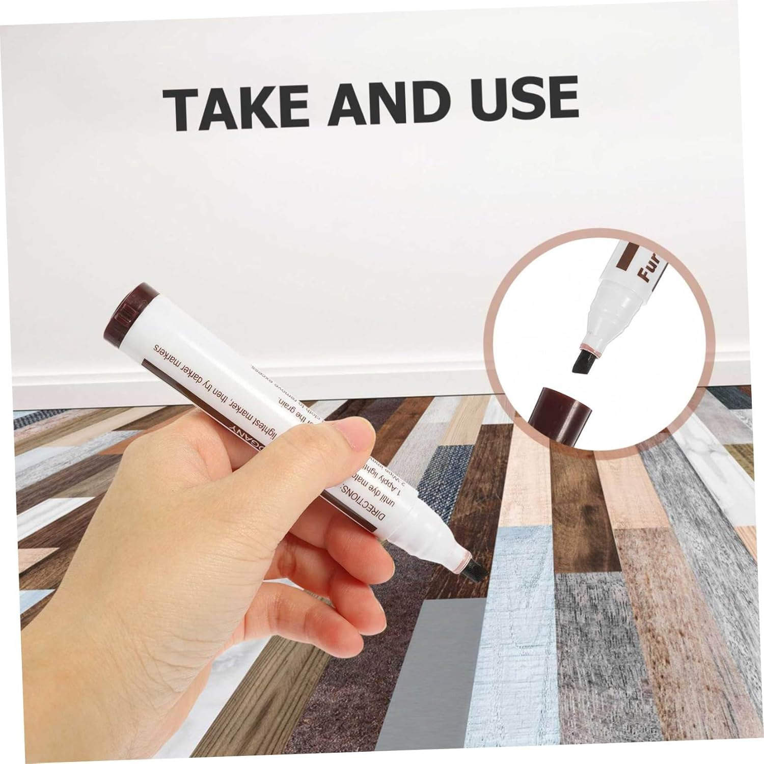 10Pcs Touch up Pen Furniture Repair Markers Furniture Scratch Remover image number 6