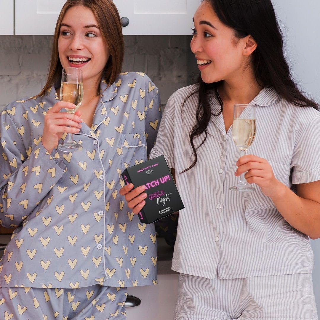 BLY Games Catch Up! Girls Night 18+ Card Game | Spicy Thought Provoking Conversation Cards for Fun Girls Nights, Bachelorette, Bridal Shower and Birthday Parties image number 5