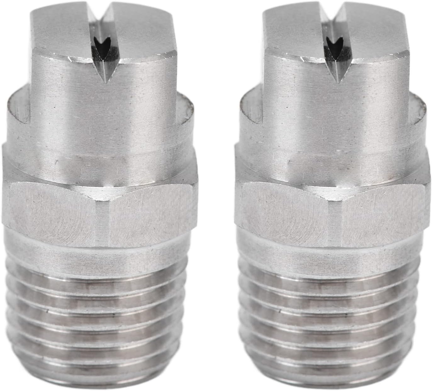 Durable Stainless Steel -Flat Fan Spray Tip with Adjustable Water Cleaning the Fan Nozzle, 2Pcs (95&deg;) image number 5