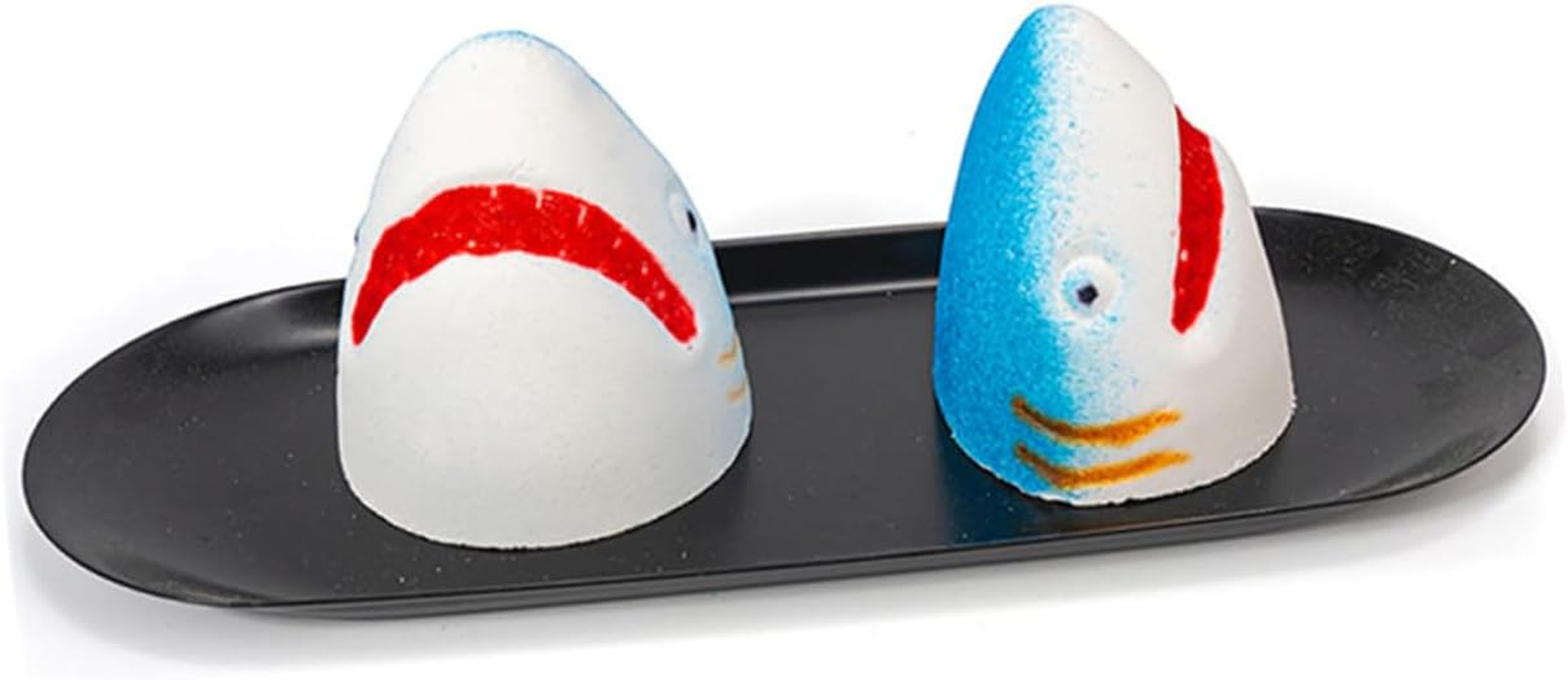 Gogogmee 3Pcs Natural Bathing Salt Bomb Shark Bubble Bath Bomb Skin-Friendly Sea Salt Fragrance Bath for Ages for Family Friends