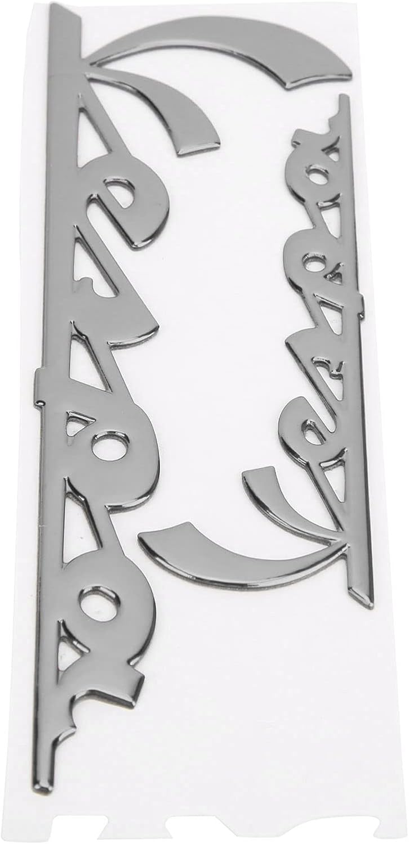 Motorcycle Emblem Sticker,Emblem Sticker 3 Dimensional Decal for Vespa GTS300 LX125 LX150 IE Sprint Primavera 300 LX LXV Super (Silver Color)