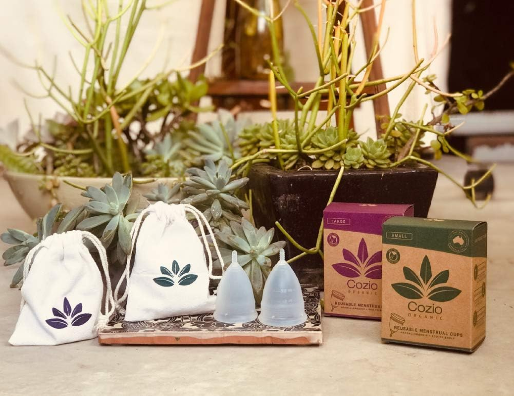 Cozio Menstrual Cup (Aussie Owned) - Soft and Flexible Moon Cup - Comfortable Fit - Wear for 12 Hours - BPA & Latex Free - Size: Large image number 3