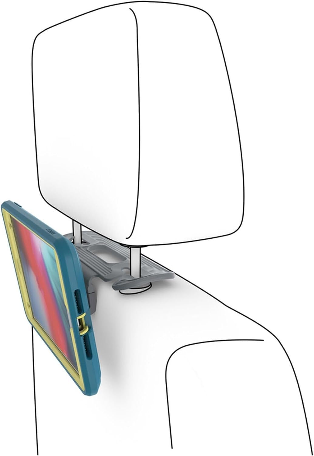 Otterbox Kids Easygrab Multi-Use Case Stand - Gunmetal Gray, Kids Tablet Case Handle for Car image number 4